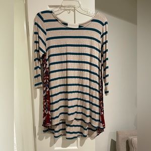 Anthropologie mixed media tunic - made by Puella